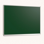 Langwandtafel, Stahlemaille grün, mit Kreideablage 
